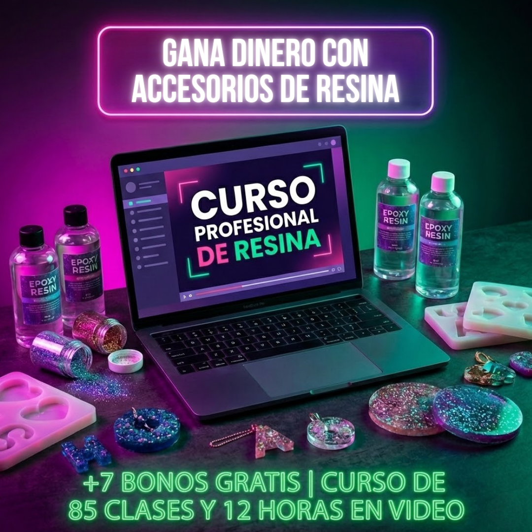 EMPRENDE CON ACCESORIOS DE RESINA